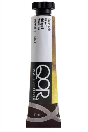 QoR Watercolor 11ml tube Green Gold