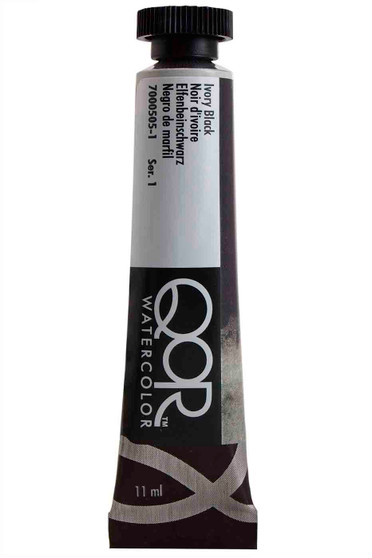 QoR Watercolor 11ml tube Ivory Black