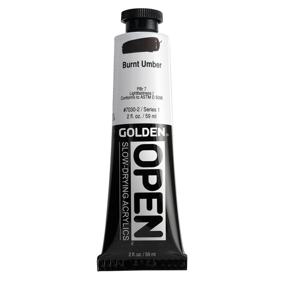 Golden Open Acrylic 2oz Burnt Umber