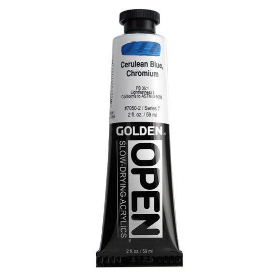 Golden Open Acrylic 2oz Cerulean Blue Chromium