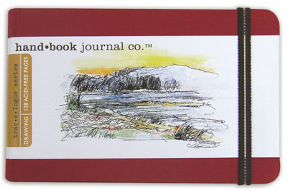 Global Art Hand Book Journal Vermillion Lg Landscape 5.5x8.25