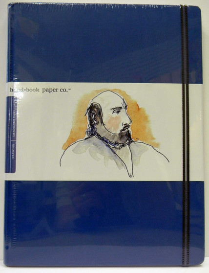 Global Art Hand Book Journal Extra Large Portrait 10.5"x8.25" Ultramarine Blue