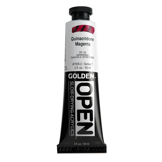 Golden Open Acrylic 2oz Quinacridone Magenta