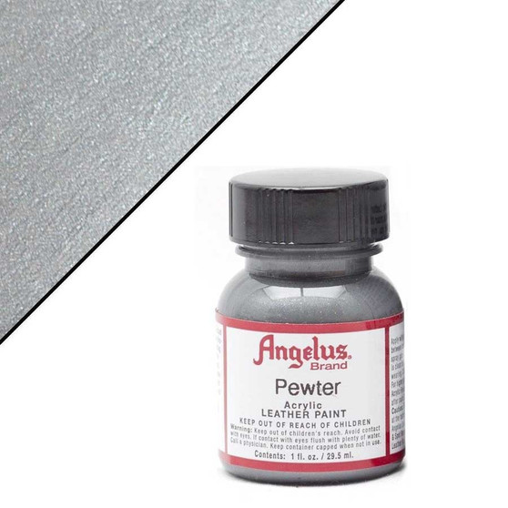 Angelus Leather Paint 1oz Metallic Pewter