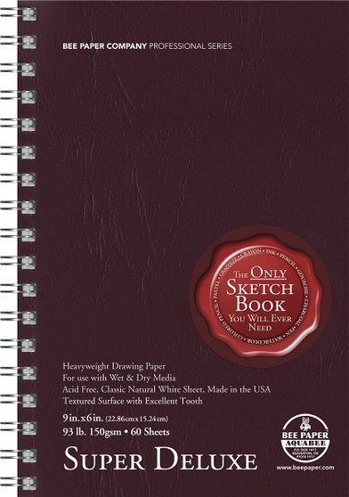 Bee Paper Sketch Pad Aquabee 808 Super Deluxe 6x9 60sh