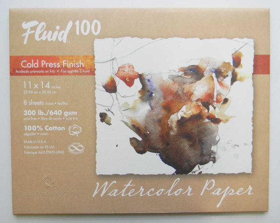 Fluid 100 Pochette 300lb Cold Press 11x14"