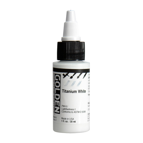 Golden High Flow Acrylic 1oz. Titanium White