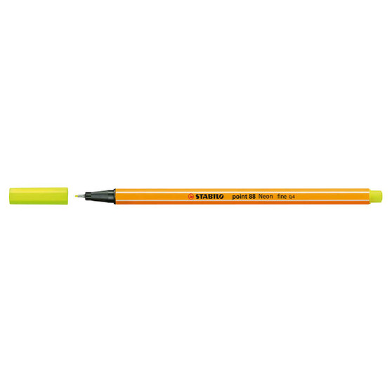 Stabilo Pen 88 Fineliner Neon Yellow