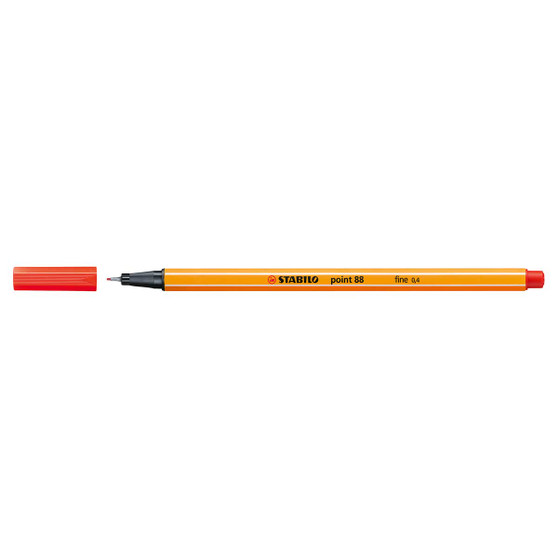 Stabilo Pen 88 Fineliner Light Red