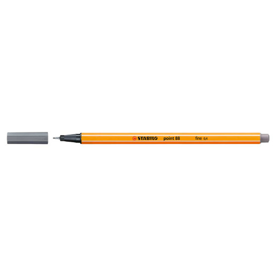 Stabilo Pen 88 Fineliner Dark Grey