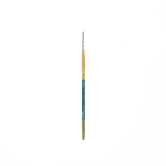 Princeton Snap! 9850 White Taklon Short Handle Brush Round size 0