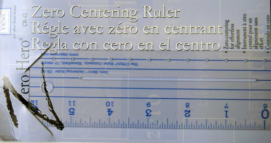 C-Thru Zero Centering Ruler 12"