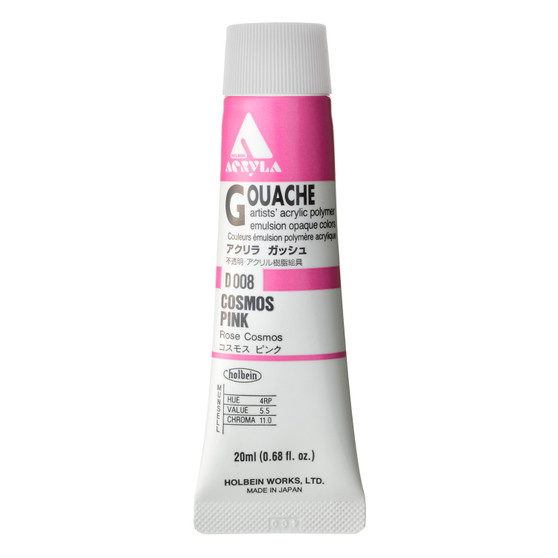 Holbein Acryla Gouache Series 1 20ml: Cosmos Pink