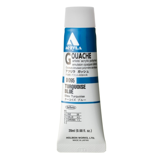 Holbein Acryla Gouache Series 1 20ml: Turquoise