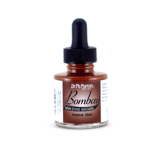 Dr. Ph. Martin Bombay Ink 1oz Van Dyke Brown