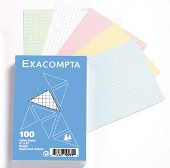 Exacompta Index Cards 3.9x5.9-Inch