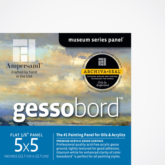 Ampersand Museum Series Gessobord Flat 5x5 4pk