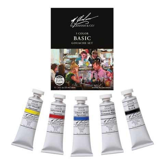 M. Graham Gouache Basic Set of 5 Colors