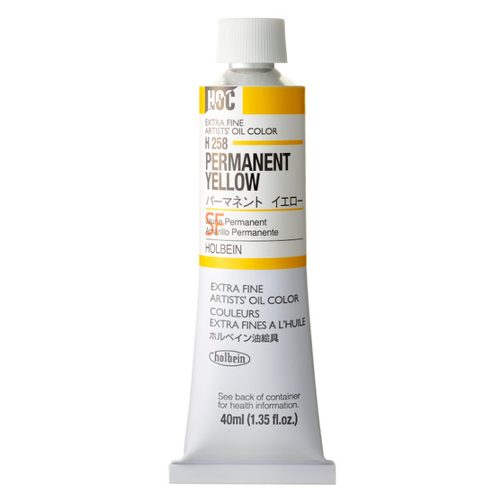 Holbein Artists Oil 40ml Permanent Yellow