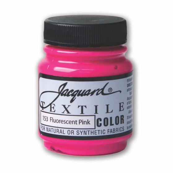 Jacquard Textile Paint 2.25oz Fluorescent Pink