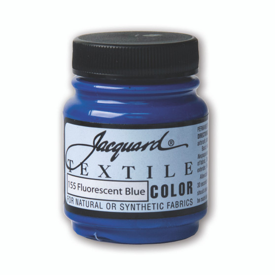 Jacquard Textile Paint 2.25oz Fluorescent Blue