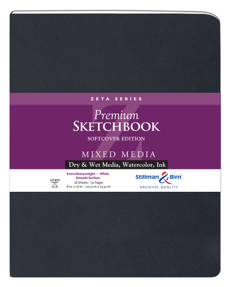 Stillman & Birn Softcover Sketchbook Zeta Series 180lb 8x10