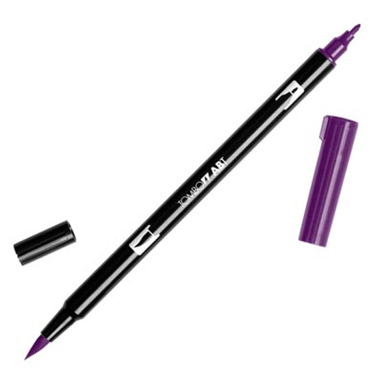 Tombow Dual Brush Marker Dark Plum