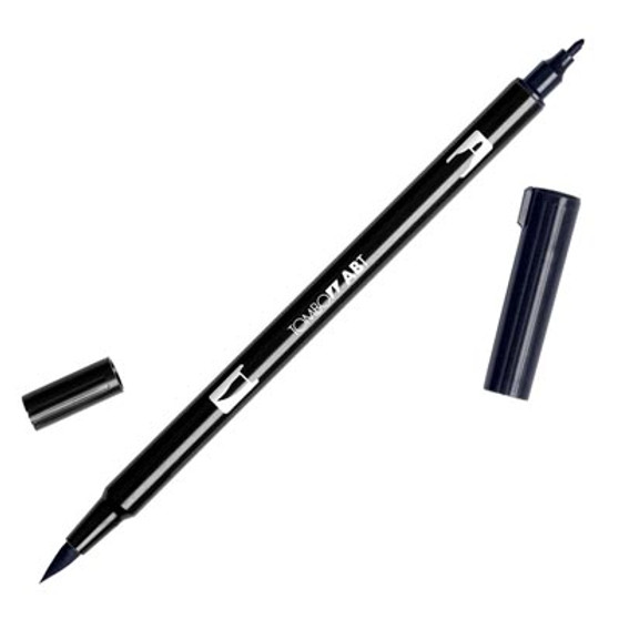 Tombow Dual Brush Marker Lamp Black