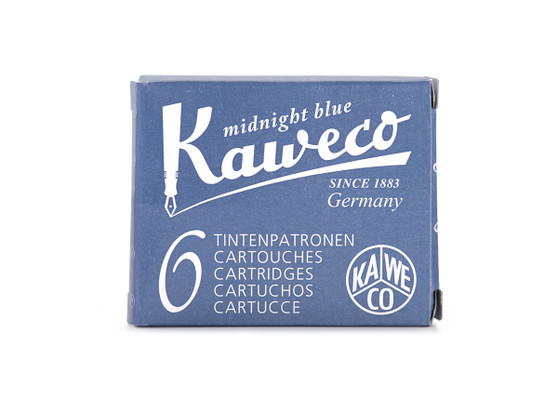 Kaweco Fountain Pen Ink Cartridge Pack of 6 Midnight Blue