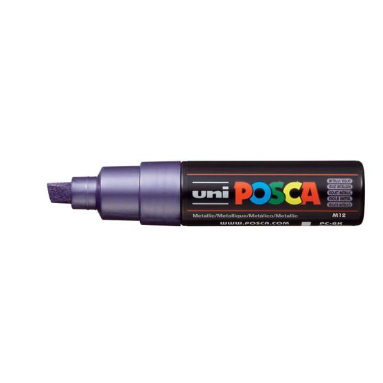 POSCA Acrylic Paint Marker PC-8K Broad Chisel Metallic Violet
