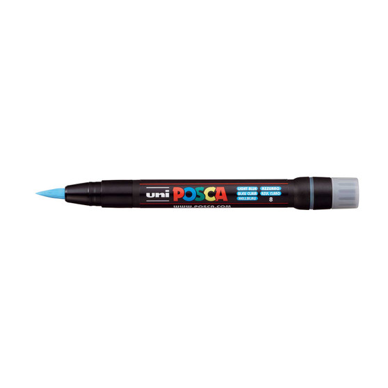 POSCA Acrylic Paint Marker PCF-350 Brush Light Blue