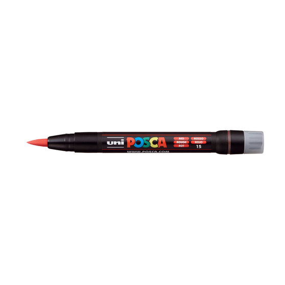 POSCA Acrylic Paint Marker PCF-350 Brush Red