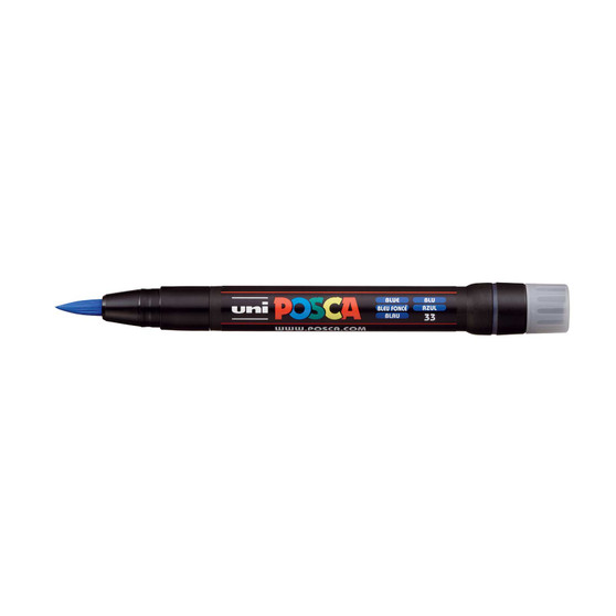 POSCA Acrylic Paint Marker PCF-350 Brush Blue