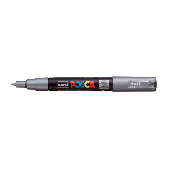 POSCA Acrylic Paint Marker PC-1M Extra-Fine Silver