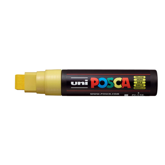 POSCA Acrylic Paint Marker PC-17K Extra-Broad Yellow