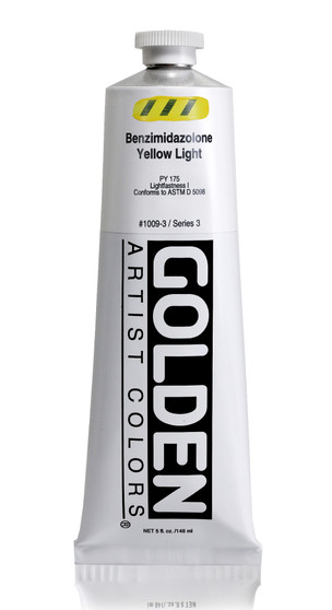 Golden Acrylic Heavy Body 5oz Benzimidazolone Yellow Light