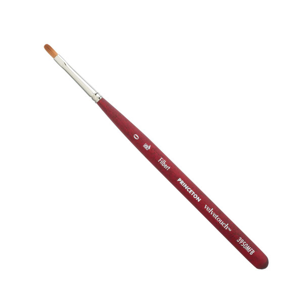 Princeton Brush Velvetouch Mini Filbert 0