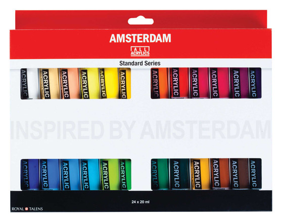 Amsterdam Acrylic Set of 24 Colors 20ml Tubes