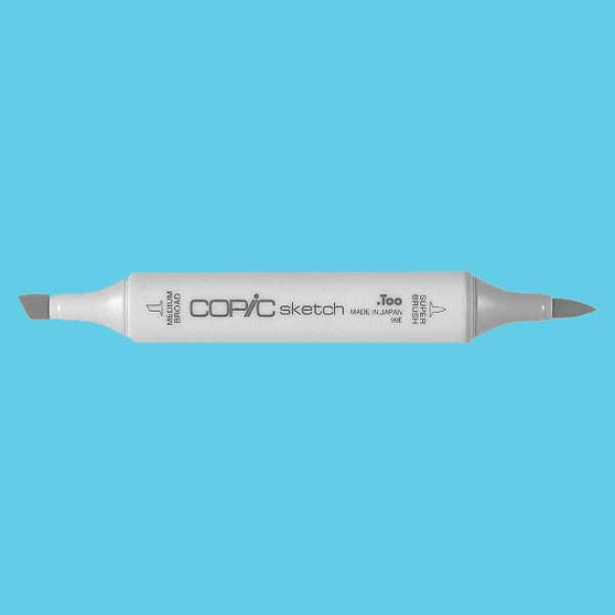 Copic Sketch Marker Fluorescent Dull Blue-1