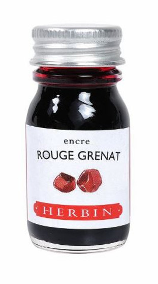 J. Herbin Fountain Pen Ink Bottled 10 ml Rouge Grenat