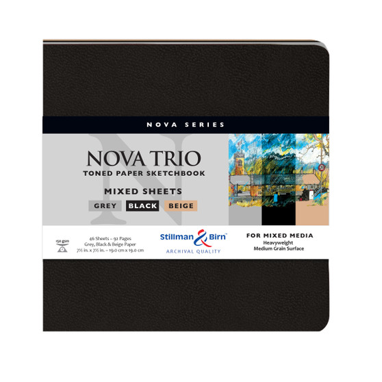 Stillman & Birn Nova Series Mixed Sheets Nova Trio Softcover Sketchbook 7.5x7.5"