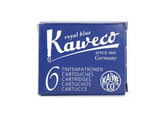 Kaweco Fountain Pen Ink Cartridge Pack of 6 Royal Blue