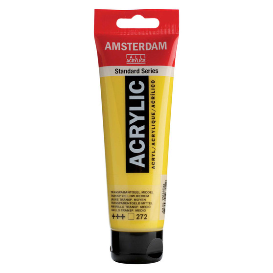 Amsterdam Acrylic 120ml Tube Transparent Yellow Medium