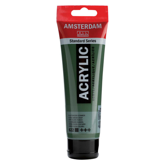 Amsterdam Acrylic 120ml Tube Olive Green Deep