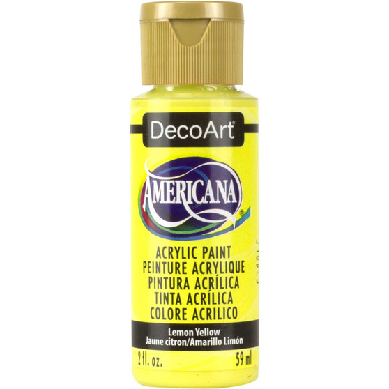 DecoArt Americana Acrylic 2oz Lemon Yellow