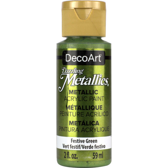 DecoArt Americana Acrylic 2oz Metallic Festive Green