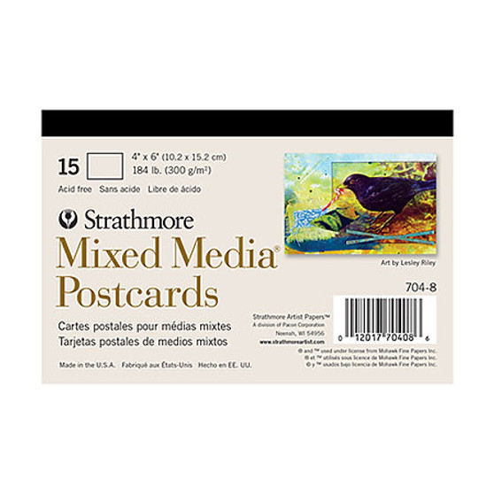Strathmore Mixed Media Postcards 4x6" 15 Pack