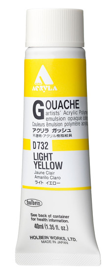 Holbein Acryla Gouache 40ml Light Yellow
