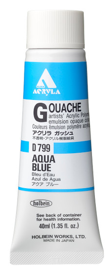 Holbein Acryla Gouache 40ml Aqua Blue