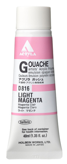 Holbein Acryla Gouache 40ml Light Magenta